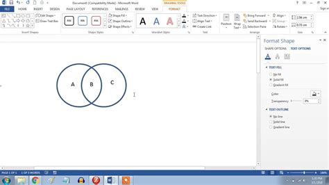 Cara Mudah Membuat Diagram Venn di Microsoft Word